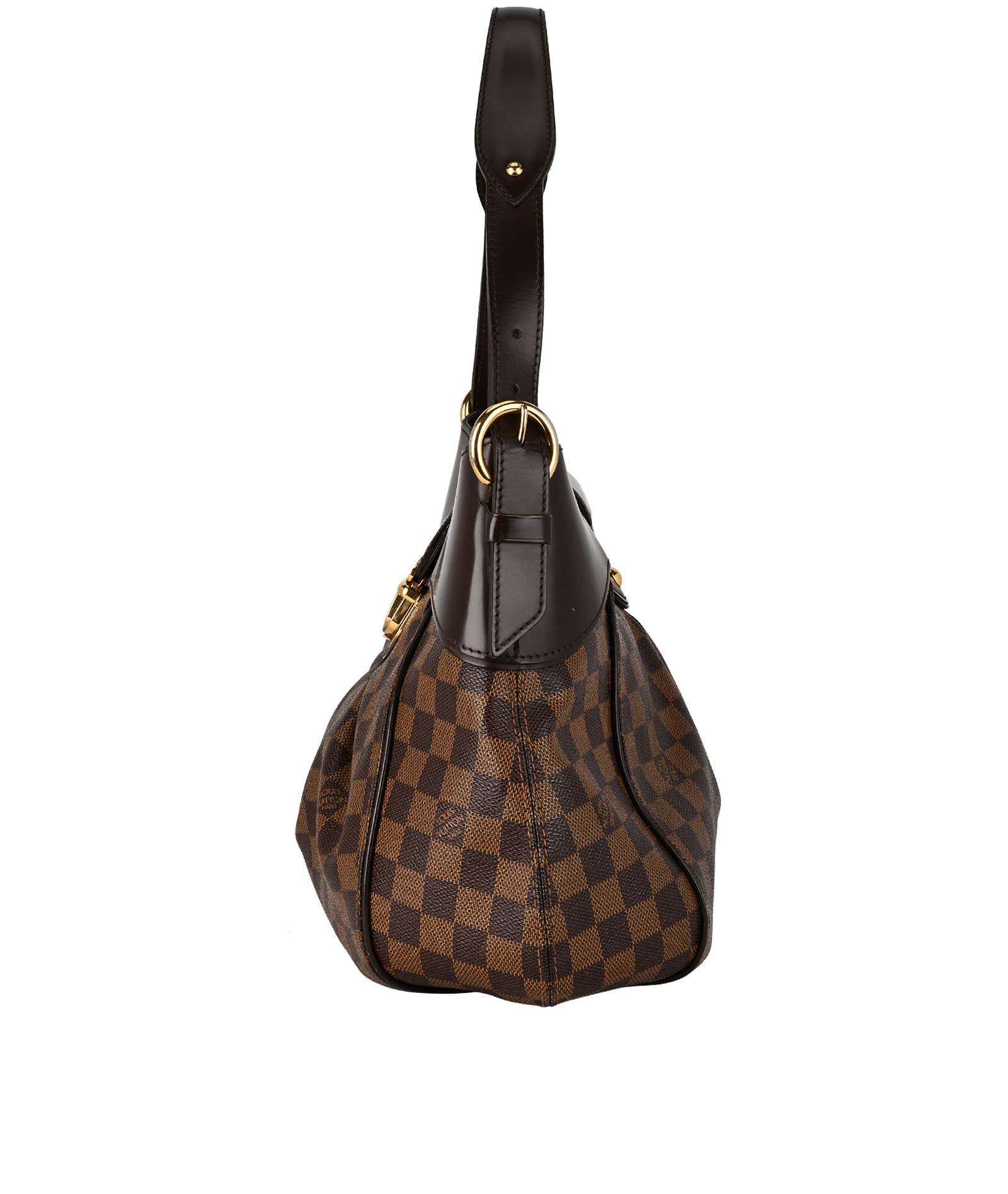 Sistina MM, &pound;695, Handbags, Brown/Red, Canvas, Bottom view